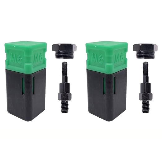 2PCS Riveting nut Tool Replacement Mandrel, Metric and SAE Mandrel (M6)