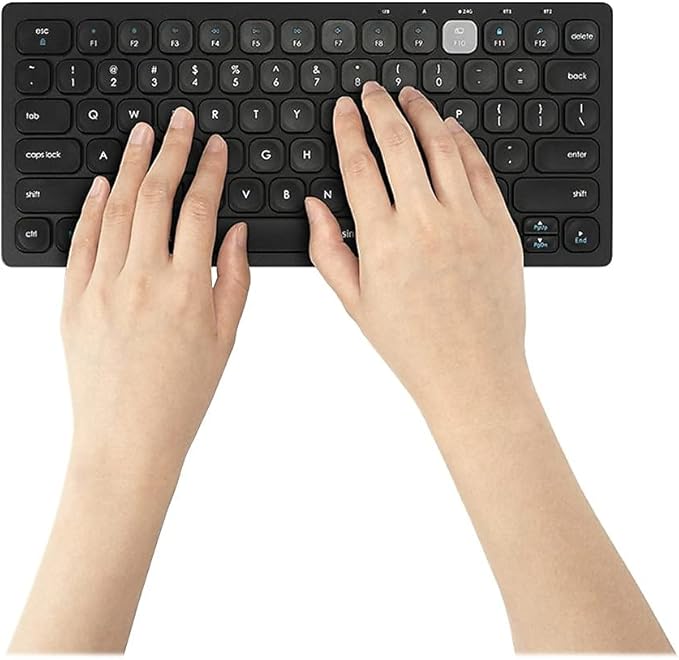 Kensington Multi-Device Dual Wireless Compact Keyboard - Black (K75502US)