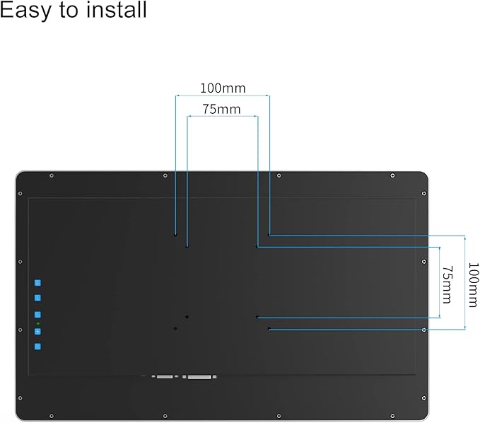 GreenTouch 18.5 Inch Desktop Wall Mountable Multi PCAP Touch Screen Monitor HDMI/VGA/DVI Interface 1366 * 768 Resolution Display