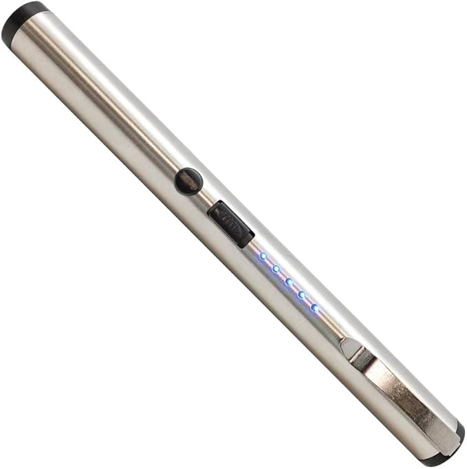 Streetwise Pain Pen 25,000,000 Volts Stun Gun for Self Defense - Tactical Stun Pen for Women and Men, USB Rechargeable, Battery Indicator, Durable Clip, Compact and Concealable for Protection