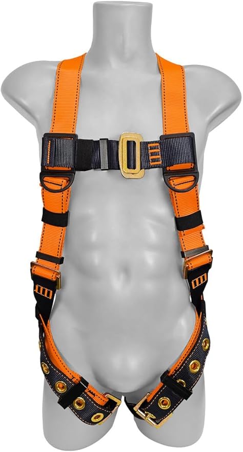 Frontline Combat Complete Roofers Kit with 50' Lifeline Combat™ Full Body Harness | OSHA & ANSI Compliant