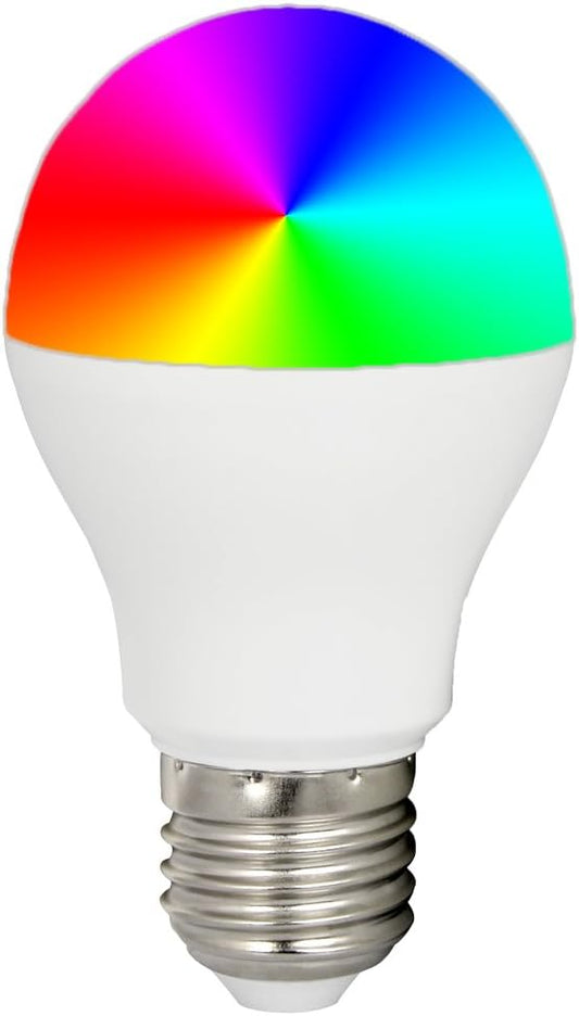 LGIDTECH FUT014 6W WiFi LED 2.4GHz Light Bulb A19 RGB+CCT Color Changing CCT Color Temperature Adjustable,AC100-240V,Memory Function,Smartphone APP Control via Gateway(Excluded)