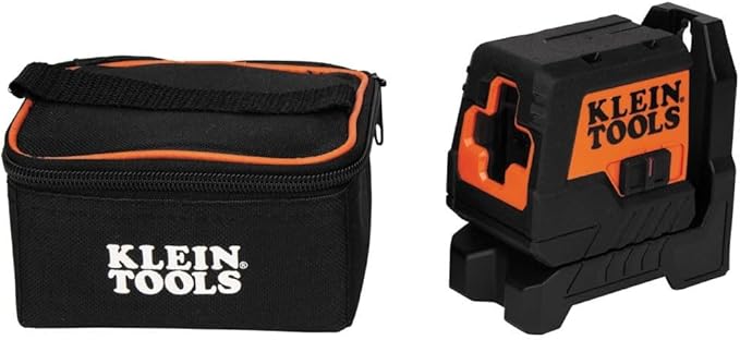 Klein Tools 93MCLS Self-Leveling Laser Level, Mini Cross-Line Level, Leveling Alignment Tool, Bright Red Horizontal and Vertical Lines