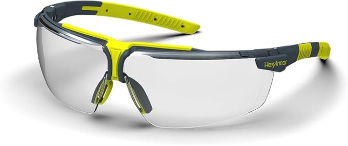 HexArmor VS300 Safety Glasses with Adjustable Side Arms Z87+ for Men and Women