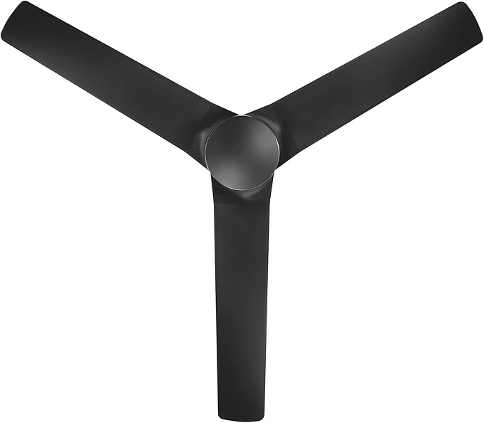 WAC Smart Fans Mocha Indoor and Outdoor 3-Blade Smart Home Ceiling Fan 54in Matte Black with Remote Control works with Alexa and iOS or Android App