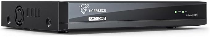 TIGERSECU Ultra HD 5MP 16 + 16 Channel Hybrid Security DVR/NVR Without Hard Drive, Expandable to 32 Cameras, 6-in-1 Home Surveillance Recorder for 16 TVI, AHD, CVI, CVBS, RS485 PTZ and 16 IP Cameras