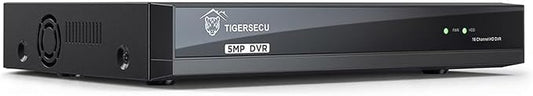 TIGERSECU Ultra HD 5MP 16 + 16 Channel Hybrid Security DVR/NVR Without Hard Drive, Expandable to 32 Cameras, 6-in-1 Home Surveillance Recorder for 16 TVI, AHD, CVI, CVBS, RS485 PTZ and 16 IP Cameras