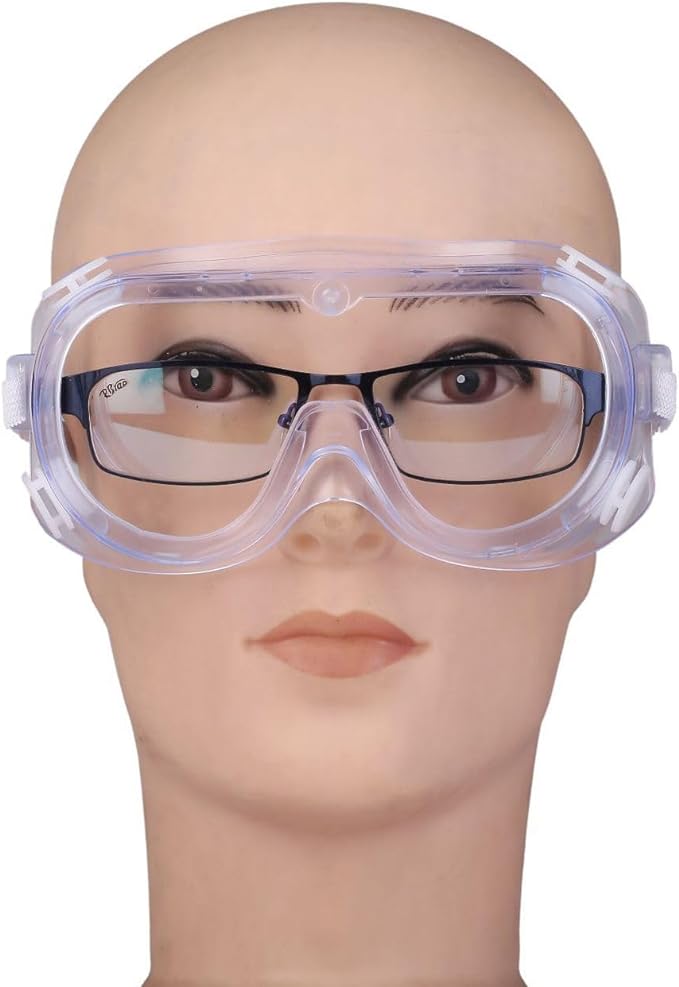 Safety Goggles Glasses Fit Over Eyeglasses Chemical Protective Splash Protection Eye Goggle For Science Eyewear