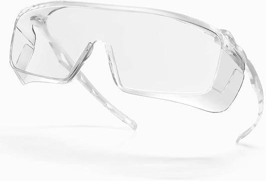 ANSI Z87.1 Safety Glasses Lightweight Anti Fog OTG Safety Goggles for Lab Industrial Shooting Woodworking Medical Dental