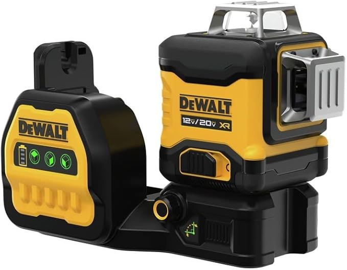 DEWALT 20V/12V MAX Laser Level Kit, 3 x 360, Green (DCLE34030G)