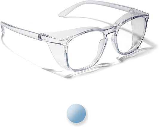 LianSan Oversize Anti-Fog Safety Glasses for Nurses, Z87.1 Certified Goggles for Women, Square UV Protection
