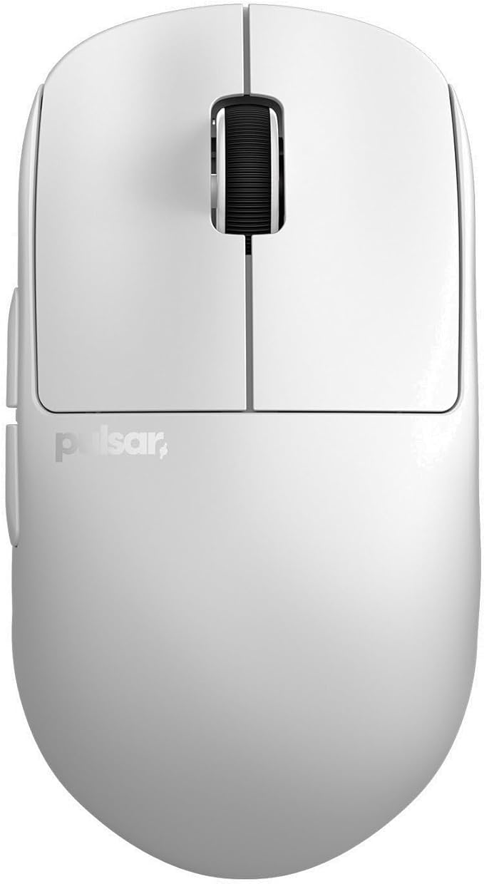 Pulsar Gaming Gears X2H v3 Wireless Gaming Mouse, Ultra Lightweight 1.87 oz (53g), Symmetrical, Optical Switch, 32000 DPI, 750 IPS, XS-1 Sensor, 8k Compatible (Mini, White)