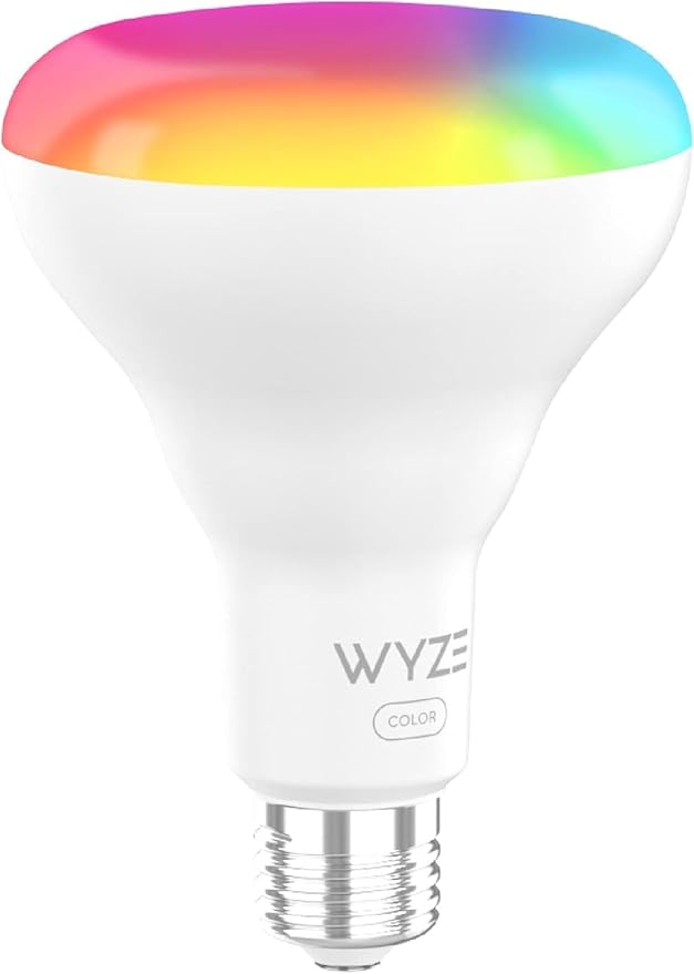 Bulb Color, BR30 Wi-Fi Smart Bulb, 16 Million Colors & Tunable White, Works with Alexa and Google Assistant, 75W Equivalent 950LM, Dimmable, Timer, CRI>90, E26, No Hub Required, 1-Pack