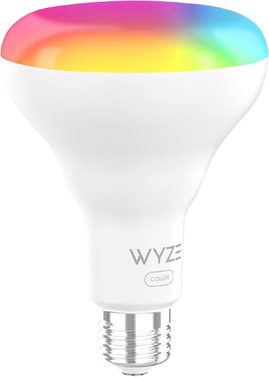 Bulb Color, BR30 Wi-Fi Smart Bulb, 16 Million Colors & Tunable White, Works with Alexa and Google Assistant, 75W Equivalent 950LM, Dimmable, Timer, CRI>90, E26, No Hub Required, 1-Pack