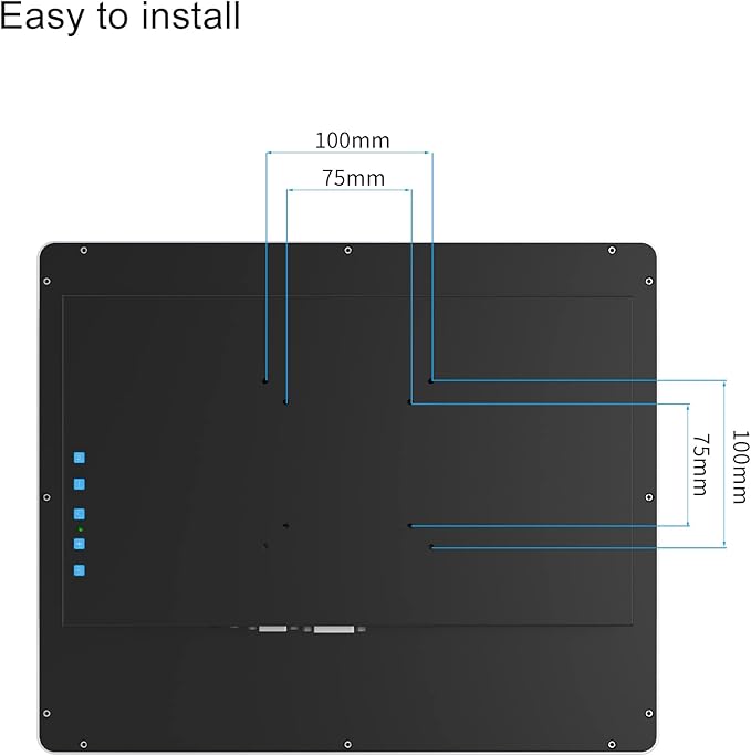 GreenTouch 17 Inch Industrial Open Frame PCAP Multi-Touch Touch Screen Monitor - 1280 * 1024 @60HZ - HDMI/VGA/DVI Input