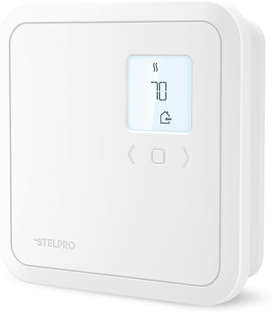 Programmable Electronic Thermostat for Baseboards and Convectors, Accurate Temperature Control, Energy Efficient - 4000W/240V - White (ST402P - 4000W)