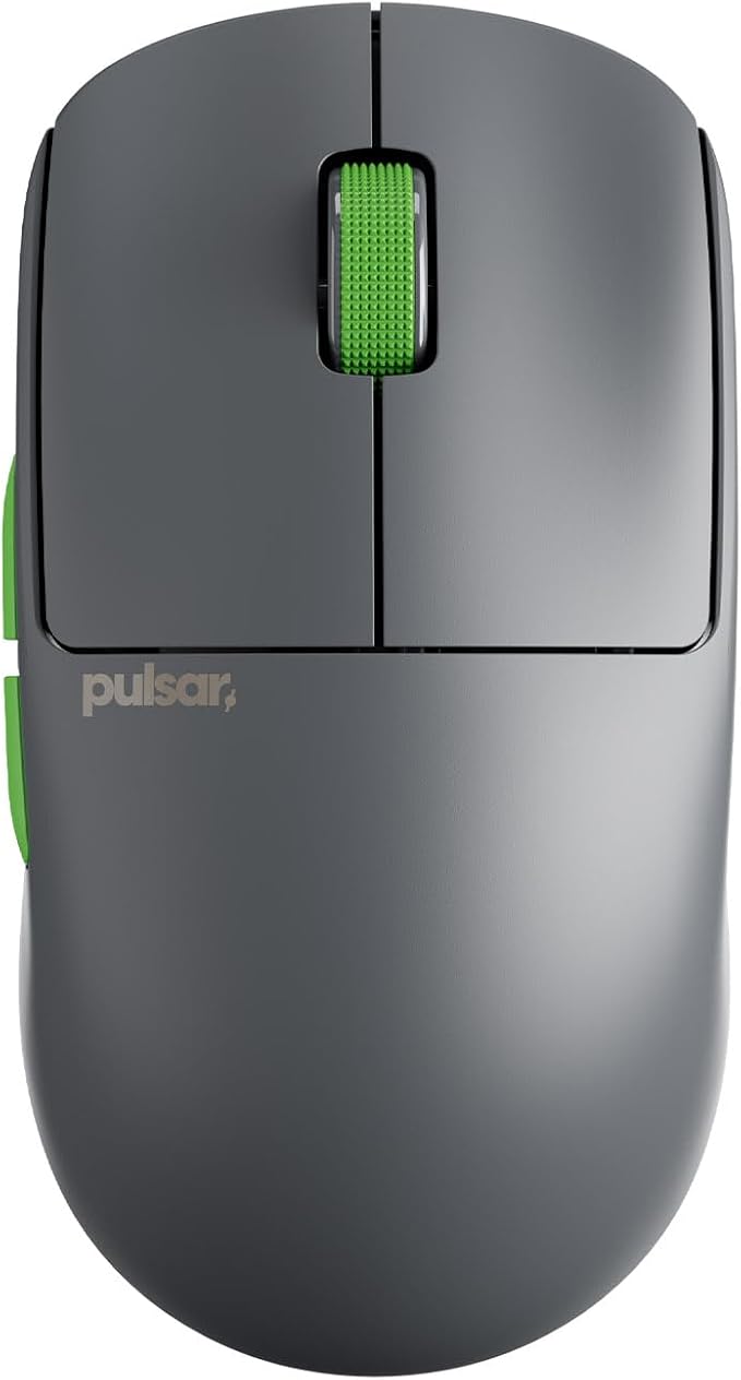 Pulsar Gaming Gears X2 Crazylight Wireless Gaming Mouse, Ultra Lightweight 1.23 oz (35g), Optical Switch, 32000 DPI, 750 IPS, XS-1 Sensor, 8k Compatible (Volt Shadow)