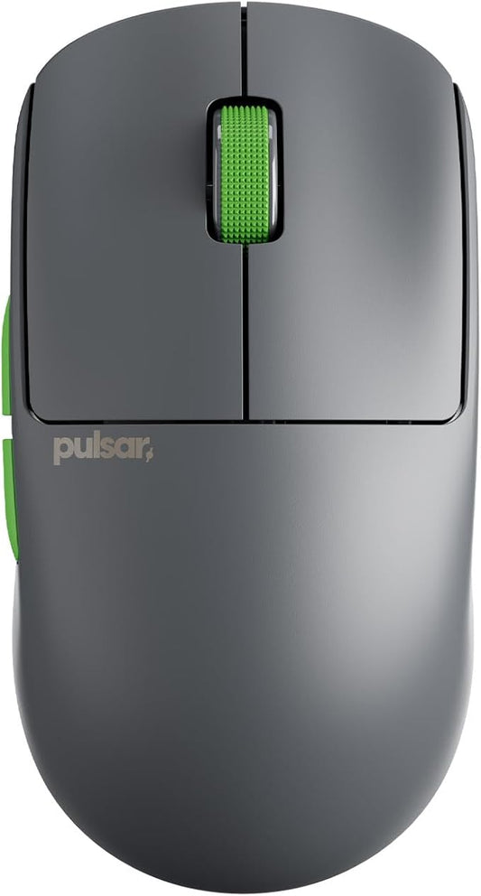 Pulsar Gaming Gears X2 Crazylight Wireless Gaming Mouse, Ultra Lightweight 1.23 oz (35g), Optical Switch, 32000 DPI, 750 IPS, XS-1 Sensor, 8k Compatible (Volt Shadow)