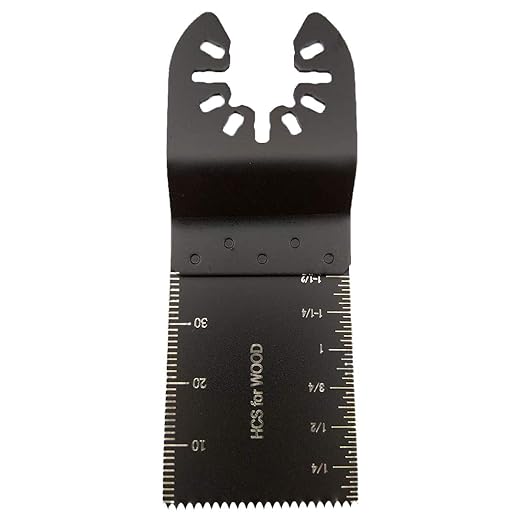 Mixed Wood Oscillating Tool Blades Multitool Saw Blade Set, Quick Release Saw Blades Fit for Fein Multimaster, Porter Rockwell Cable,Black & Decker,Ridgid Ryobi, Dewalt, Chicago (6 PCS)