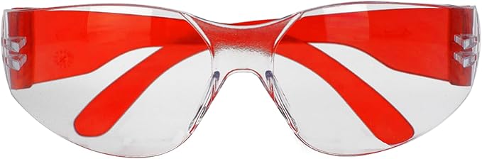 BISON LIFE Safety Glasses - Scratch Resistant Wrap Around Eyewear, Polycarbonate ANSI Z87.1 Impact Resistant Lens