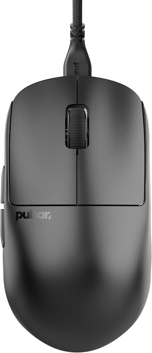 Pulsar Gaming Gears X2 Wired Gaming Mouse, Ultra Lightweight, Optical Switch, 26000 DPI, Motion Sync, PAW3395 Sensor (Medium, Wired, Black)