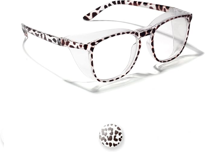 LianSan Oversize Anti-Fog Safety Glasses for Nurses, Z87.1 Certified Goggles for Women, Square UV Protection