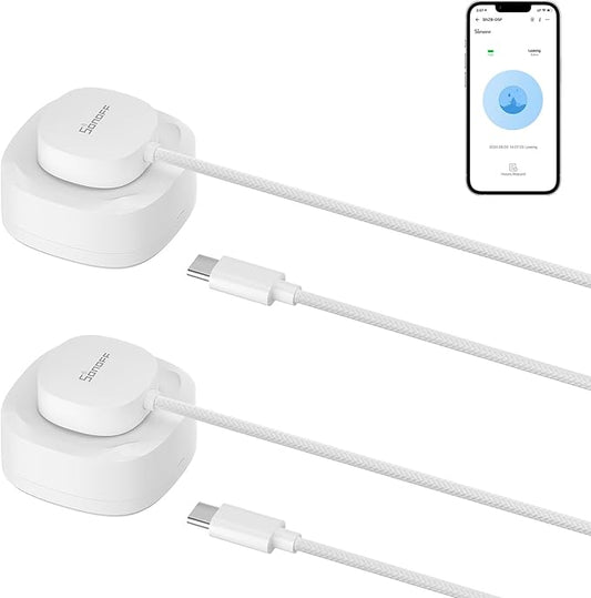 SONOFF SNZB-05P Zigbee Water Leak Sensor with Detection Cable for Alarm System and Smart Home Automation, Wireless Mini Flood Detector for Kitchen Bathroom Basement 2Pack