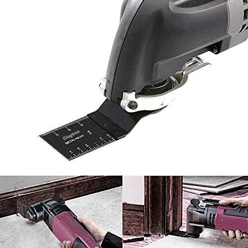 50Pack Bi-Metal oscillating Tool Blade, Diagtree Multitool Blade Oscillating Multi Tool Quick Release Saw Blades for Fein, Dremel, Dewalt, Craftsman, Ridgid, Makita, Milwaukee, Rockwell