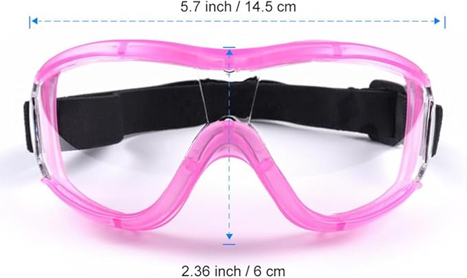 Kids Safety Goggles, Toddler Safety Glasses With UV Anti-Fog,Clear Lens Glasses Cleaning Cloth Included