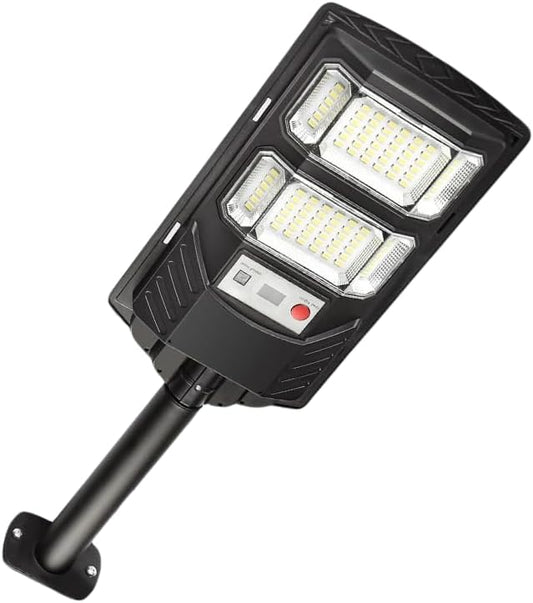 Solar Street Lights Outdoor, 6500K LED, Waterproof IP65, Motion Sensor, Dusk to Dawn, Easy Install for Yard, Driveway, Garden, with Anti Broken Remote Control Mounting Bracket, 1 Pack