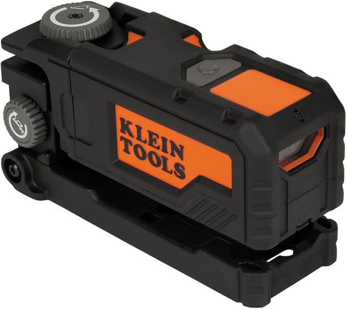 Klein Tools 93PTL Magnetic Pocket Laser Level, Bright Red Leveling and Alignment Tool, 3 Bubble Vials, 360-Degree Wall Attachment, Picture Hanging