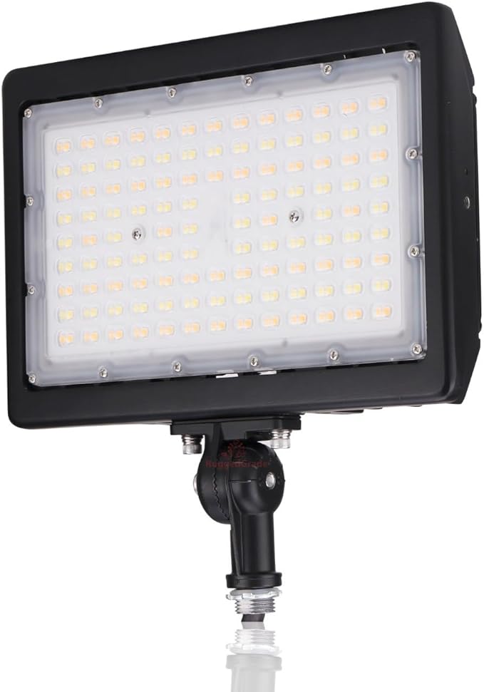 RuggedGrade 90W LED Flood Light | Kivo II CS Series | 13,050 Lumens | Color Selectable 3000K/4000K/5000K | Outdoor Waterproof Security Light | Knuckle Mount | DLC 5.1 Premium