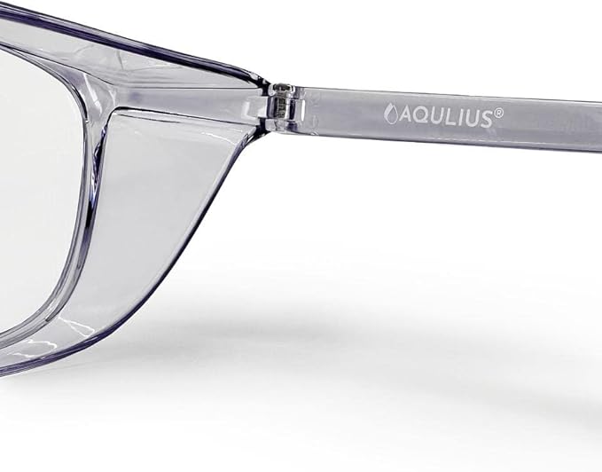 Aqulius 2 Pack Stylish Safety Glasses Goggles, Scratch Resistant, Safety Glasses for Women, Blue Light, Glasses for Nurses