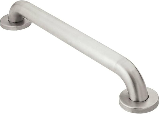 Moen Bathroom Safety 42-Inch Wide Shower Grab Bar with Peened Textured Grip for Handicapped or Elderly, R8942P
