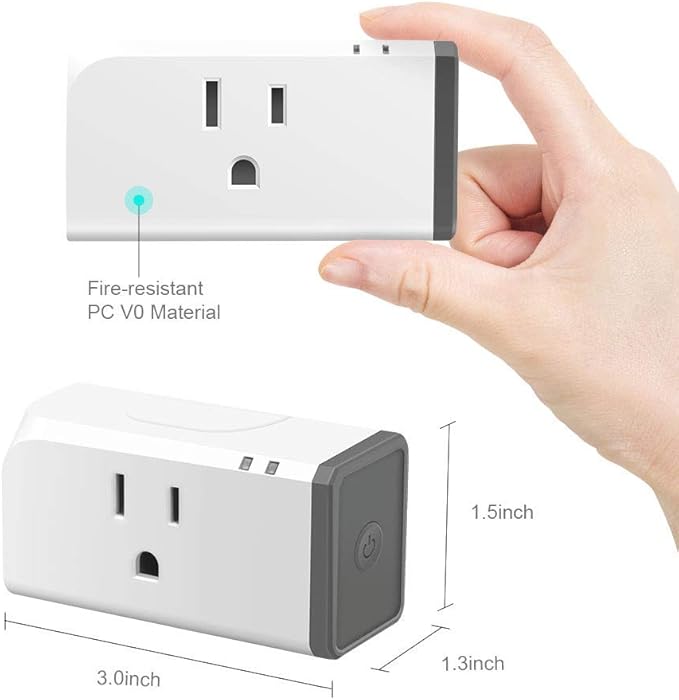SONOFF S31 Lite 15A WiFi Smart Plug ETL Certified, Smart Outlet Socket, Works with Alexa & Google Home, IFTTT Supporting, No Hub Required, 2.4 Ghz WiFi Only 1-Pack