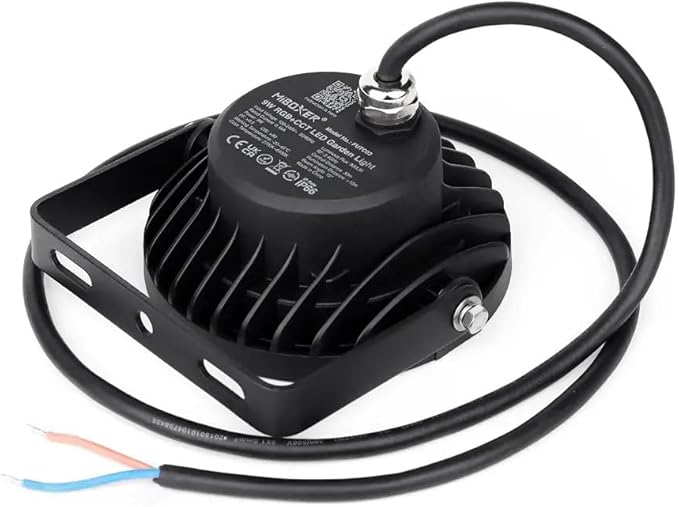 LGIDTECH FUTC02 Miboxer 9W RGB+CCT Outdoor LED Garden Spotlight AC 110V 16 Million Colors Changing,Color Temperature Adjustable.Smartphone APP Can't Control Directly