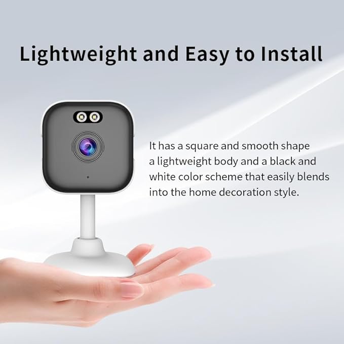 EVERSECU 5Ghz Wired WiFi Camera 2K, Indoor Home Security Cameras for Baby/Elder/Dog/Pet Camera with Phone app,24/7 SD Card Storage, Compatible with Alexa, Supports RTSP&ONVIF(4pack)