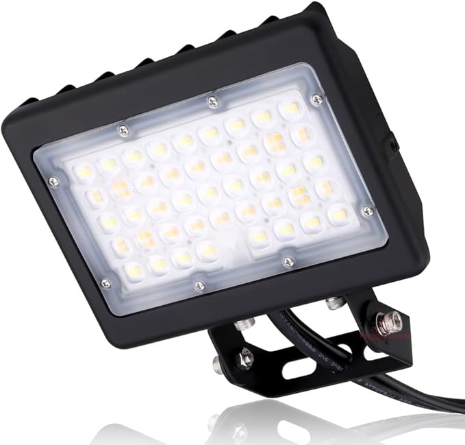 RuggedGrade 50W LED Flood Light | Kivo II Series | 7,150 Lumens | Color Selectable 3000K/4000K/5000K | High Efficiency 145LM/W | Outdoor Waterproof Security Light | Yoke Mount | DLC 5.1 Premium
