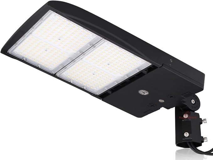 RuggedGrade 300 Watt - NextGen IV Series LED Shoebox Lights - 45,000 Lumen - 5000K - Slip Fit Mount - Black