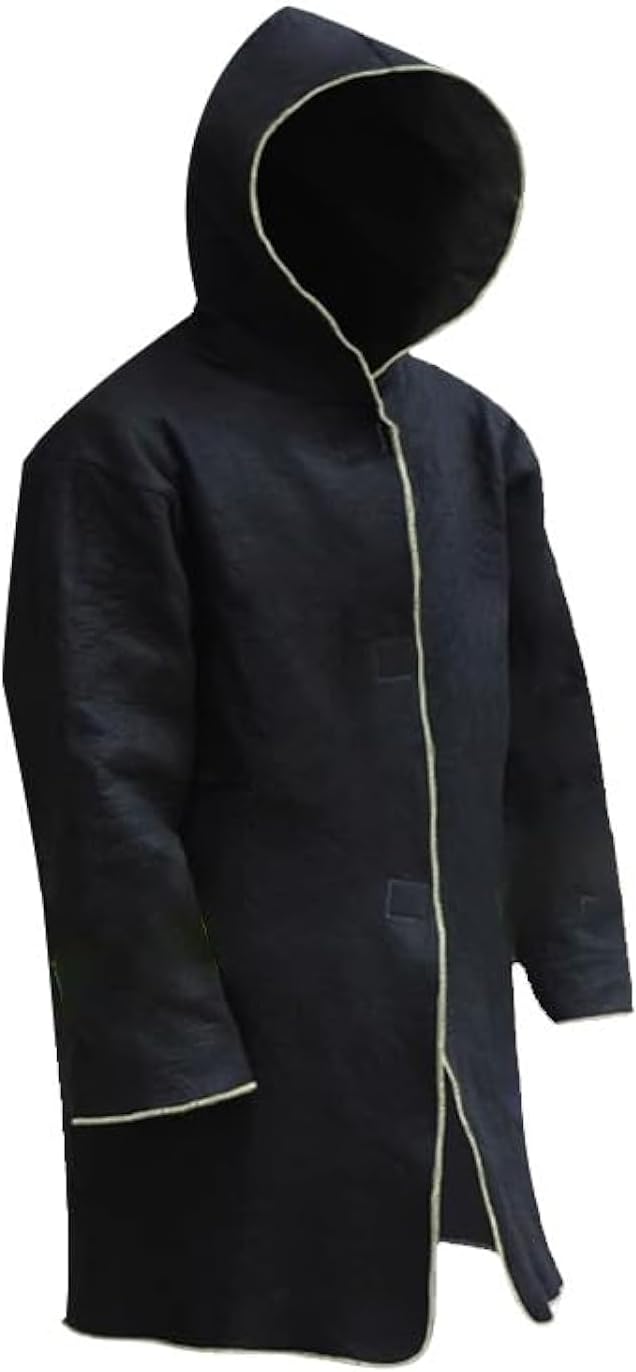 Fire Escape Blanket, Emergency fire Proof Suit, Large Size for Adult, 1832°F Heat Protection, Emergency Fire Blanket, fire Resistant Suit, Reflective Stripes, Lightweight 1.15 lbs