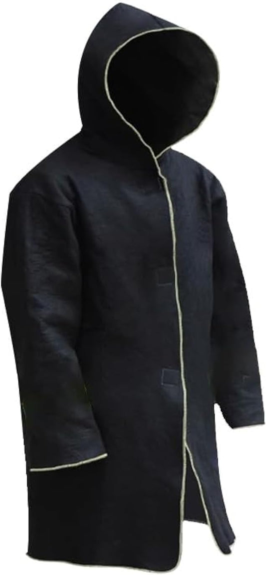 Fire Escape Blanket, Emergency fire Proof Suit, Large Size for Adult, 1832°F Heat Protection, Emergency Fire Blanket, fire Resistant Suit, Reflective Stripes, Lightweight 1.15 lbs