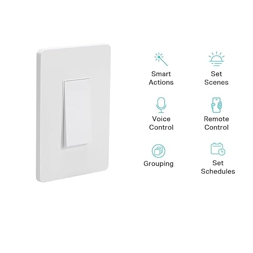 3-Pack Zigbee Smart Light Switch Kit with Gateway Included, No Neutral Wire Required, Compatible with Alexa/Google Home & Tuya APP, Single-Pole, White, Timers & Scheduling
