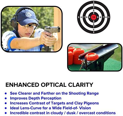 iLumen8 BEST Shooting Glasses UV Blacklight Yellow Vision Safety Eye protection