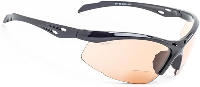 Bifocal Safety Glasses - Safety Glasses with Readers for Healthcare, Woodworkers, Motorcyclists, Workshop - Ansi Z87+