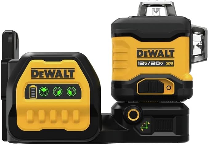 DEWALT 20V/12V MAX Laser Level Kit, 3 x 360, Green (DCLE34030G)