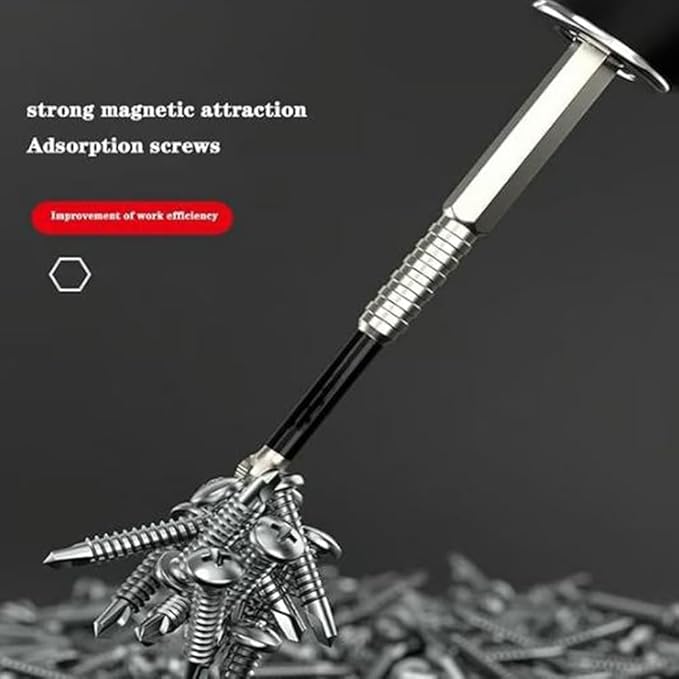High Magnetic Screwdriver Drill Bit Set, High Magnetic Drill Bit Set,Strong Magnetic Durability Screwdriver Drill Bit Set, Universal Anti-Slip Magnetic Electric Screwdriver Set, Magnetic bit(6PCS)