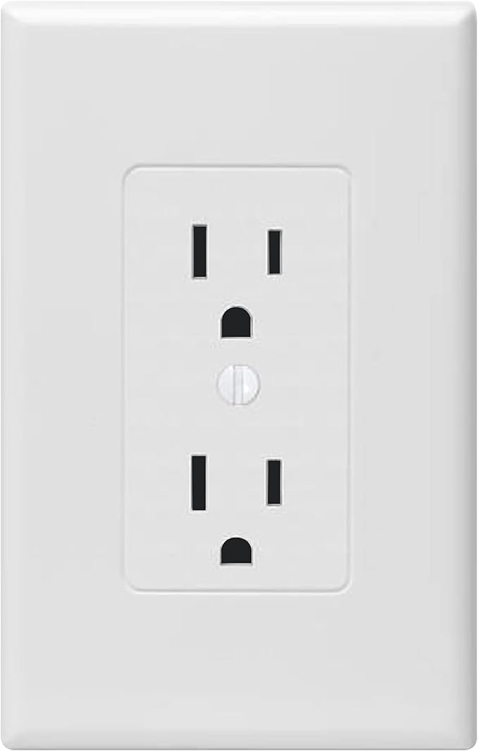 Taymac 2600W Masque Revive Polycarbonate White 1-Gang Cover & MW2570W Masque 1-Gang Decorator Style Toggle Switch Cover-Up Wall Plate, 5-Pack, White