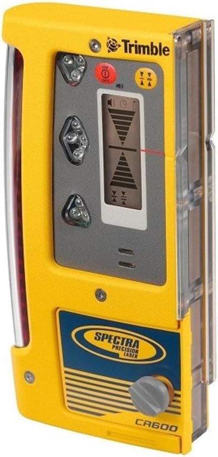 Spectra Precision CR600 Combination Laser Level Receiver with Rod Clamp, Magnetic Mount, Batteries, Waterproof, Lightweight, Bright LED Indicators