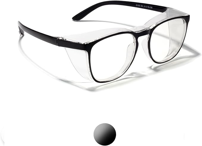 LianSan Oversize Anti-Fog Safety Glasses for Nurses, Z87.1 Certified Goggles for Women, Square UV Protection