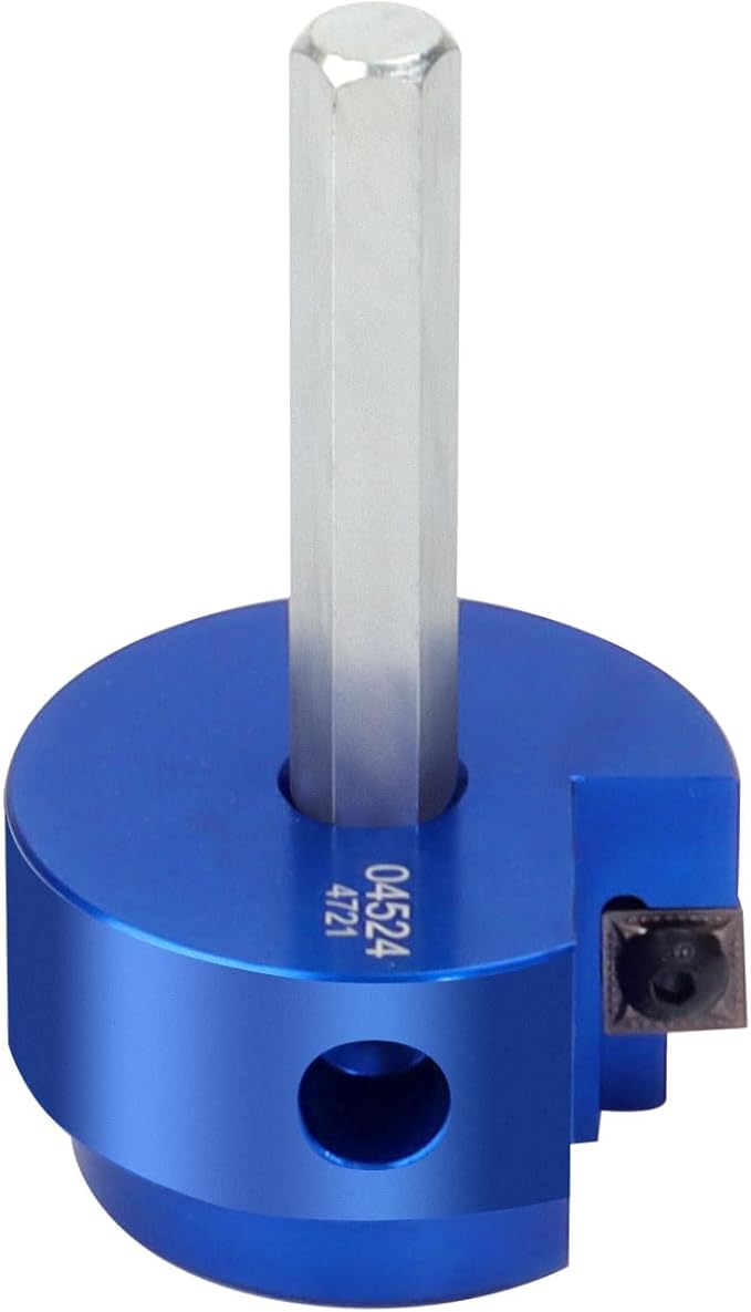 XJX PPR150 PVC Pipe Reamer, 1-1/2” Head Aluminum PVC Fitting Saver Fit Into Standard 1/2" Drill and 3/8" Hex Shaft